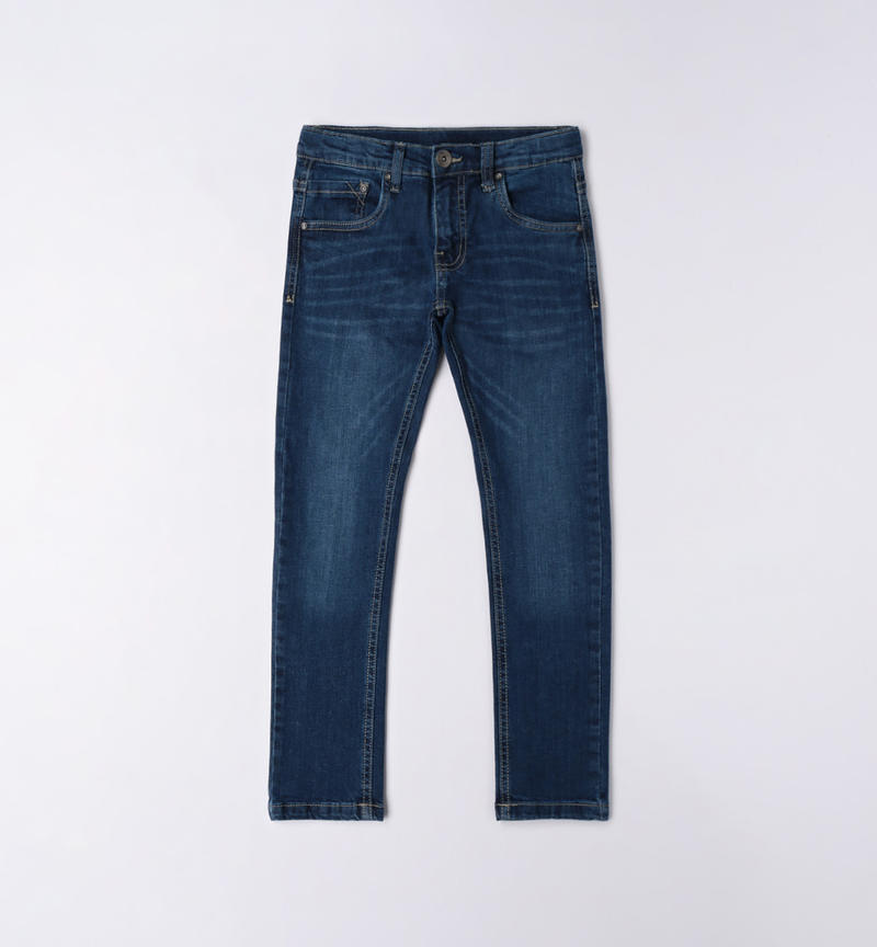 Sarabanda slim fit jeans for boys from 8 to 16 years STONE WASHED-7450