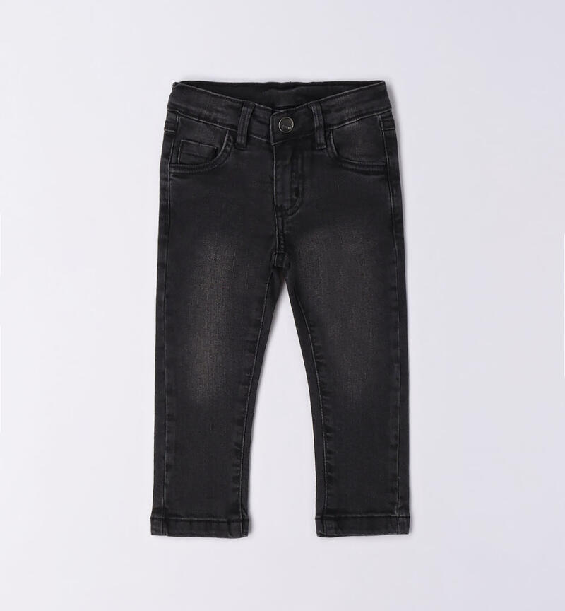 Jeans slim per bambino da 9 mesi a 8 anni Sarabanda NERO-7991