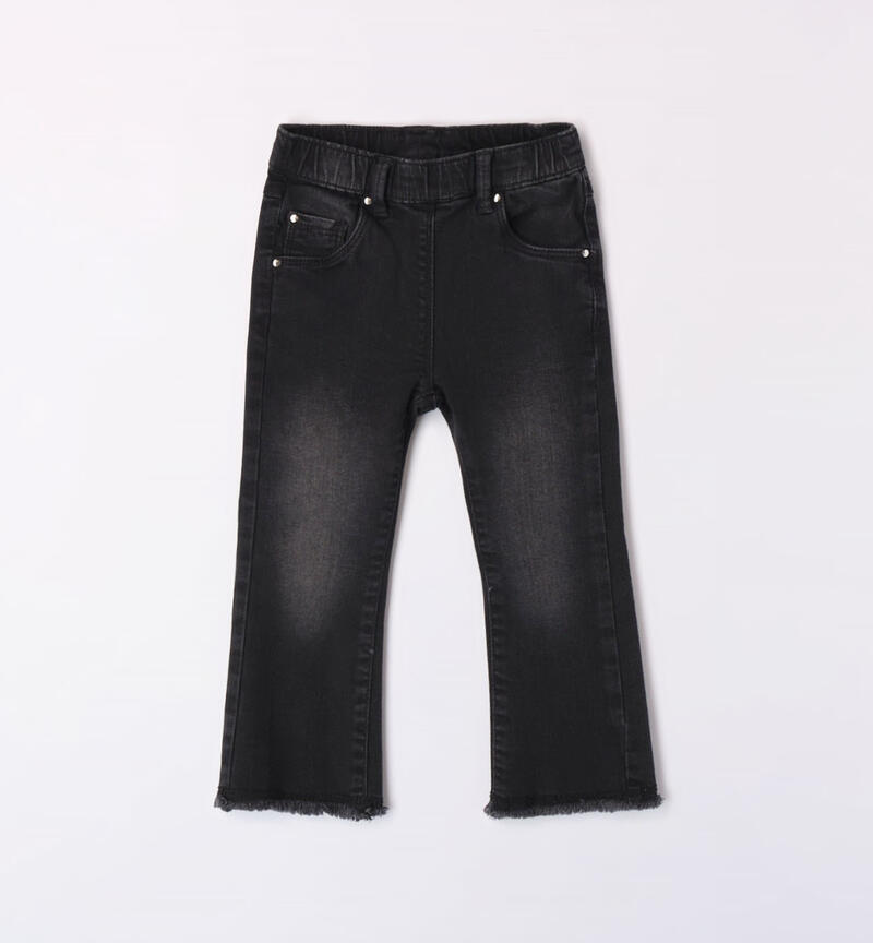 Sarabanda super stretch jeans for girls from 9 months to 8 years NERO-7990