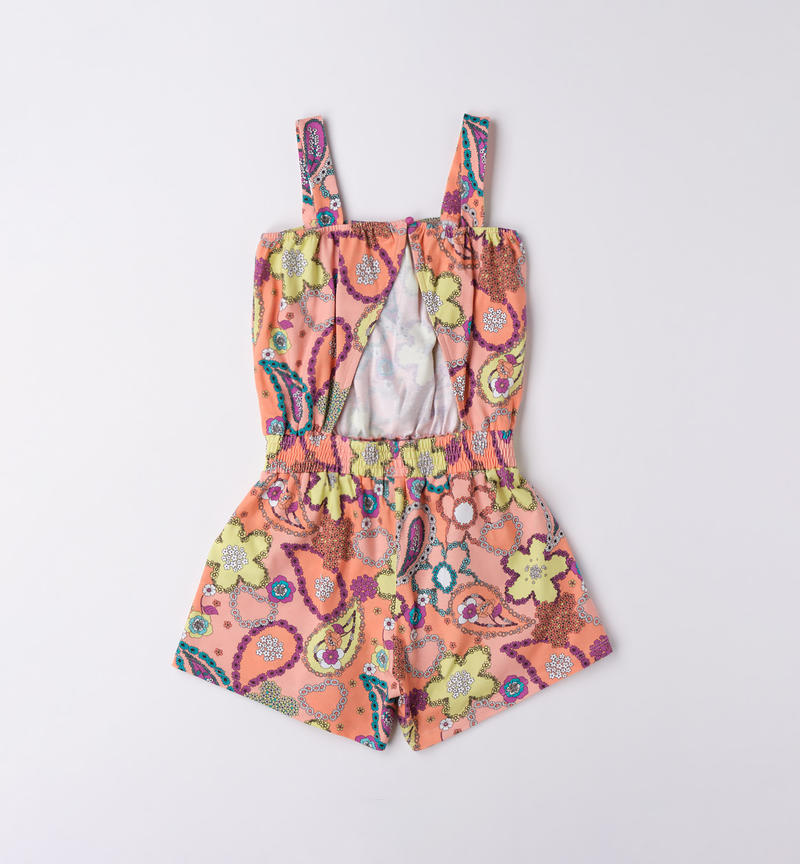 Sarabanda colourful jumpsuit for girls from 8 to 16 years BIANCO-MULTICOLOR-6VU2