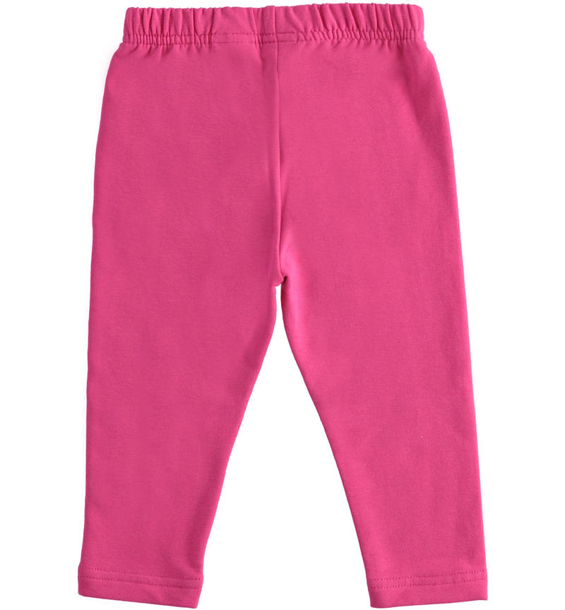 Leggings bambina in felpa da 9 mesi a 8 anni Sarabanda FUXIA-2437