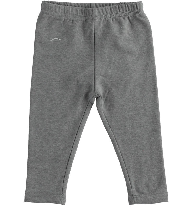 Leggings bambina in felpa da 9 mesi a 8 anni Sarabanda GRIGIO MELANGE-8993