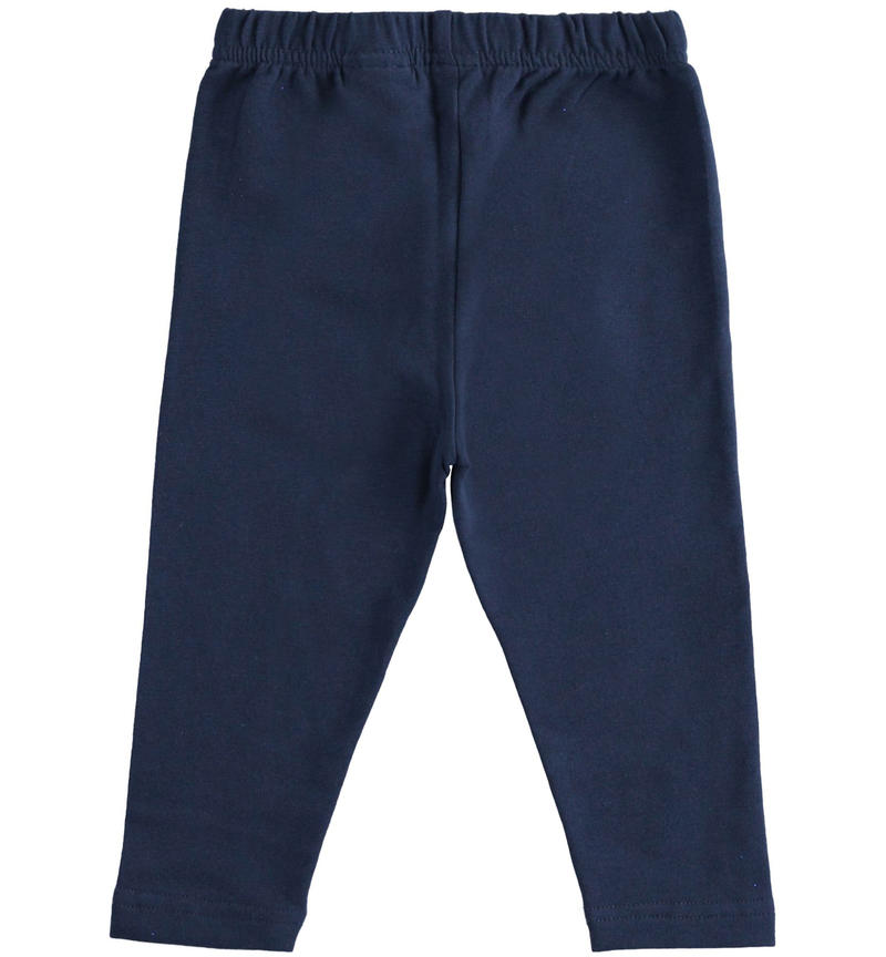 Leggings bambina in felpa da 9 mesi a 8 anni Sarabanda NAVY-3854
