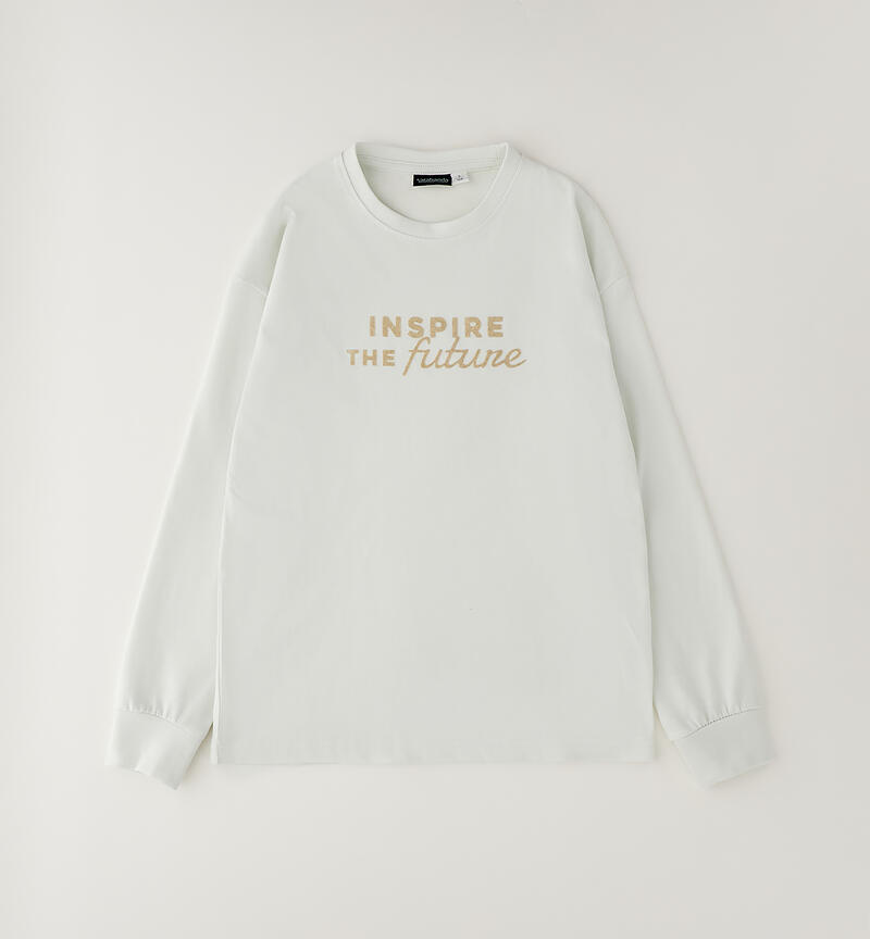 Maglia 100% cotone ragazzo GESSO-0242