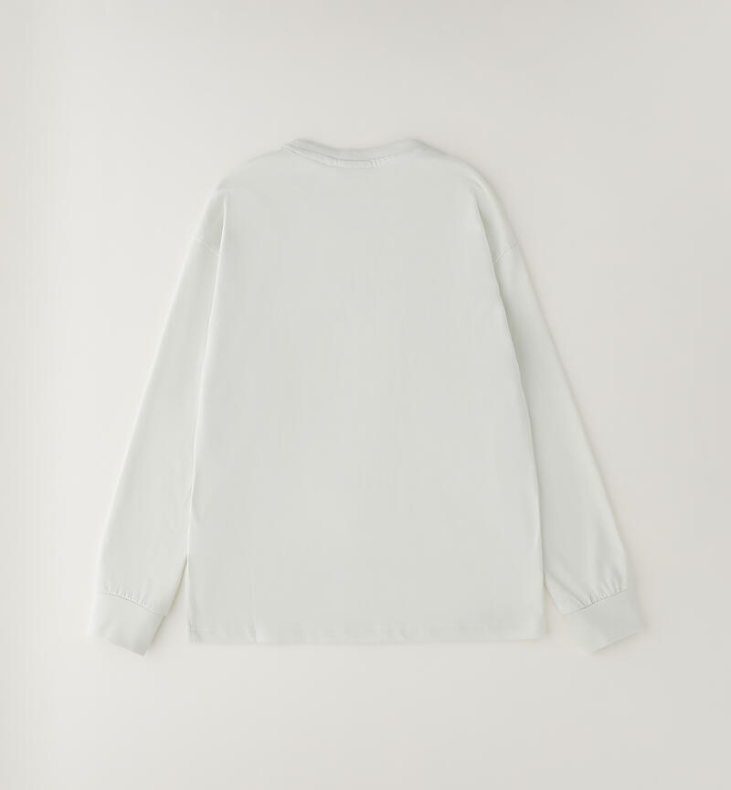 Maglia 100% cotone ragazzo GESSO-0242