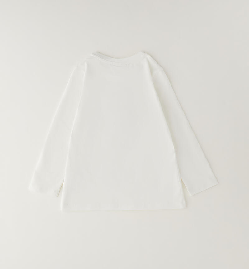 Maglia bambina con coniglio PANNA-0112