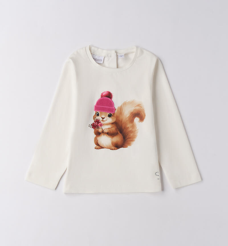 Maglia bambina con stampa PANNA-0112