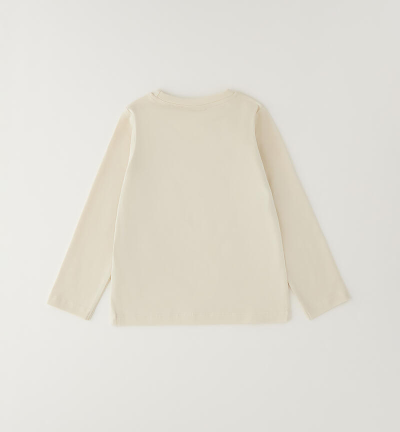 Maglia bambina girocollo BEIGE-0151