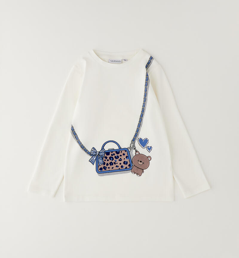Maglia bambina in cotone PANNA-0112