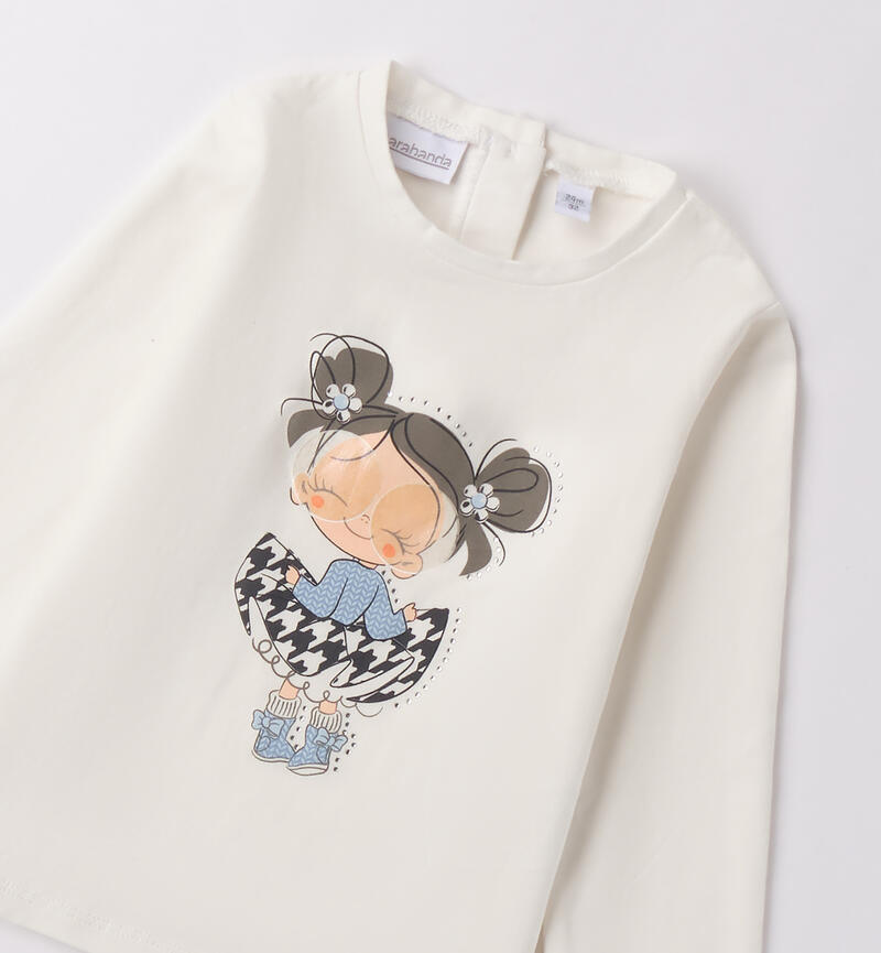 Maglia bambina Sarabanda PANNA-0112