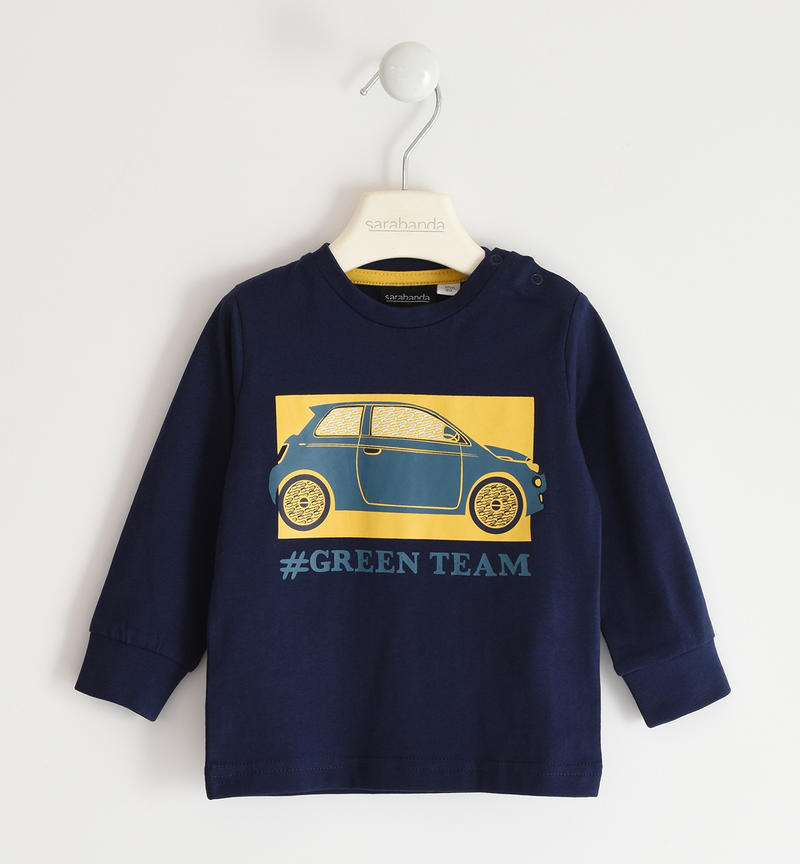 Maglia bambino capsule Fiat Nuova 500 da 9 mesi a 8 anni Sarabanda NAVY-3854