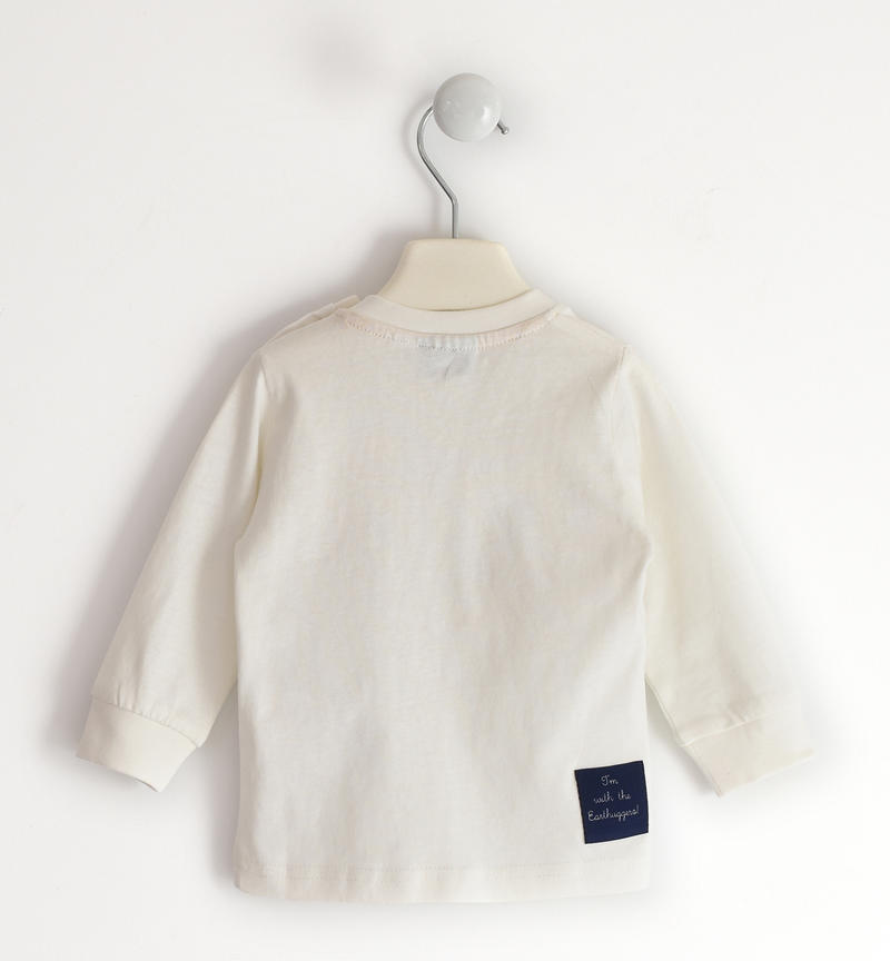 Maglia bambino capsule Fiat Nuova 500 da 9 mesi a 8 anni Sarabanda PANNA-0112