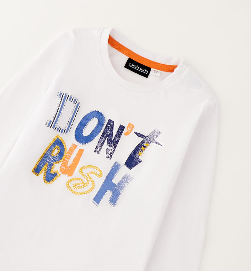 Children's crew neck sweater BIANCO-0113