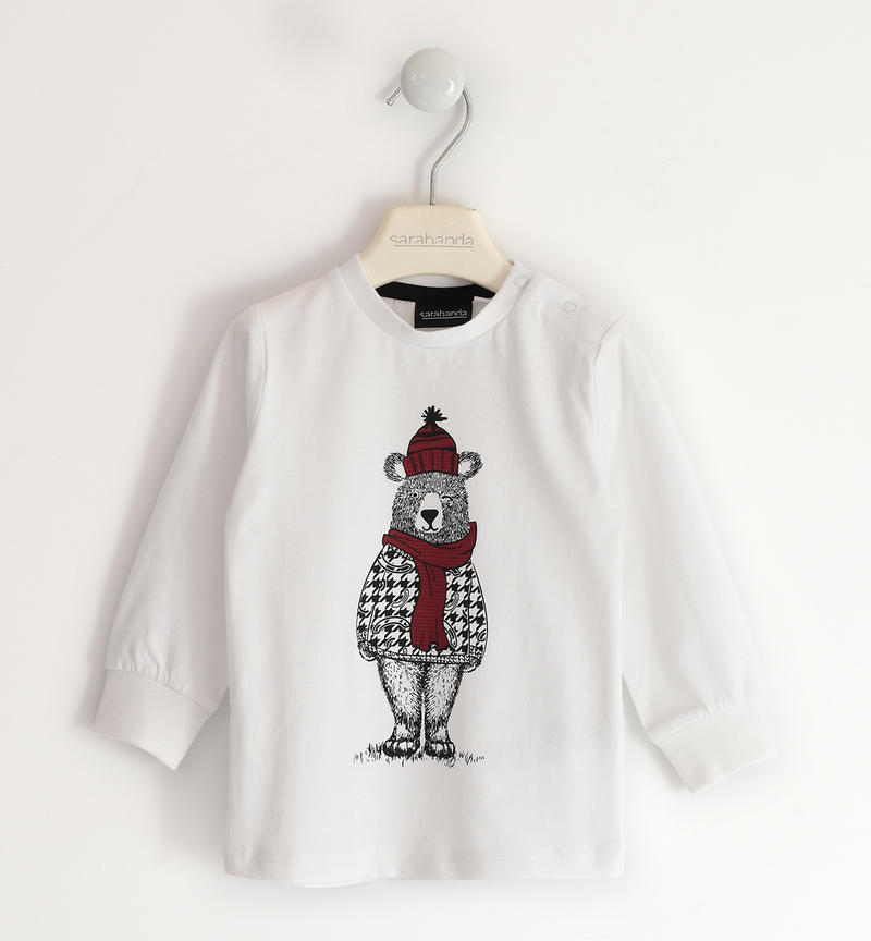 Maglia bambino mano pesca da 9 mesi a 8 anni Sarabanda BIANCO-0113