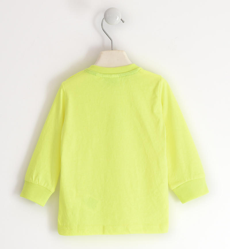 Maglia bambino mano pesca da 9 mesi a 8 anni Sarabanda GIALLO FLUO-1499