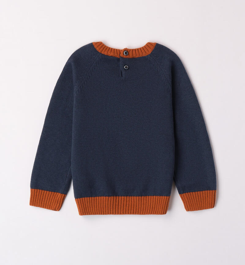 Sarabanda jumper for boys from 9 months to 8 years BLU NAVY-3986