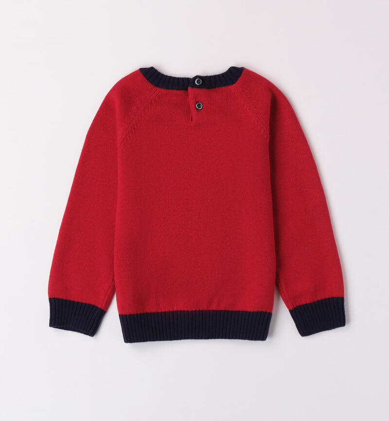 Sarabanda jumper for boys from 9 months to 8 years ROSSO-2259