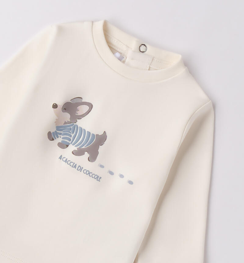 Maglia da bimbo neonato PANNA-0112