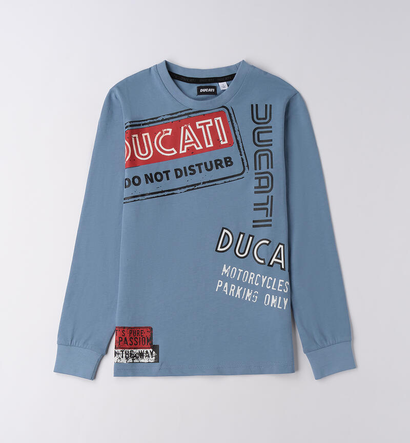 Maglia Ducati ragazzo BLUE PETROL-3934
