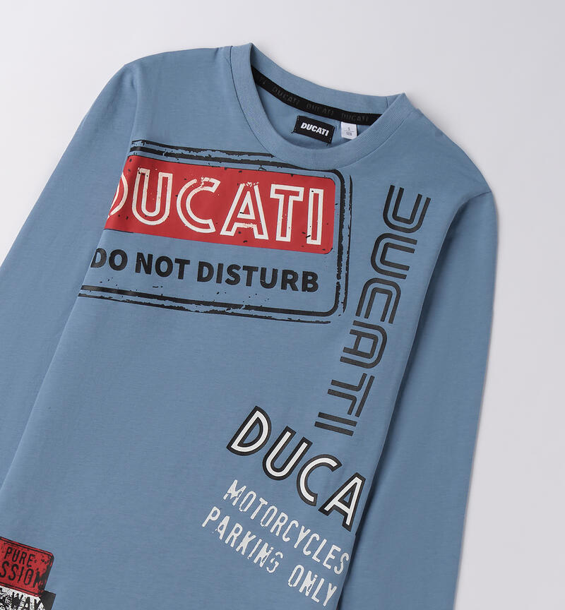 Maglia Ducati ragazzo BLUE PETROL-3934