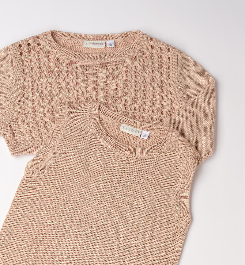 Maglia e top per bambina BEIGE-0941