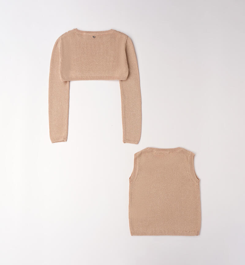 Maglia e top per bambina BEIGE-0941