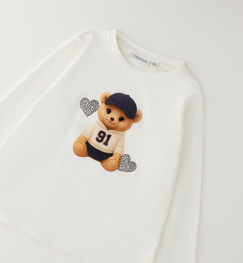Maglia girocollo bambina PANNA-0112