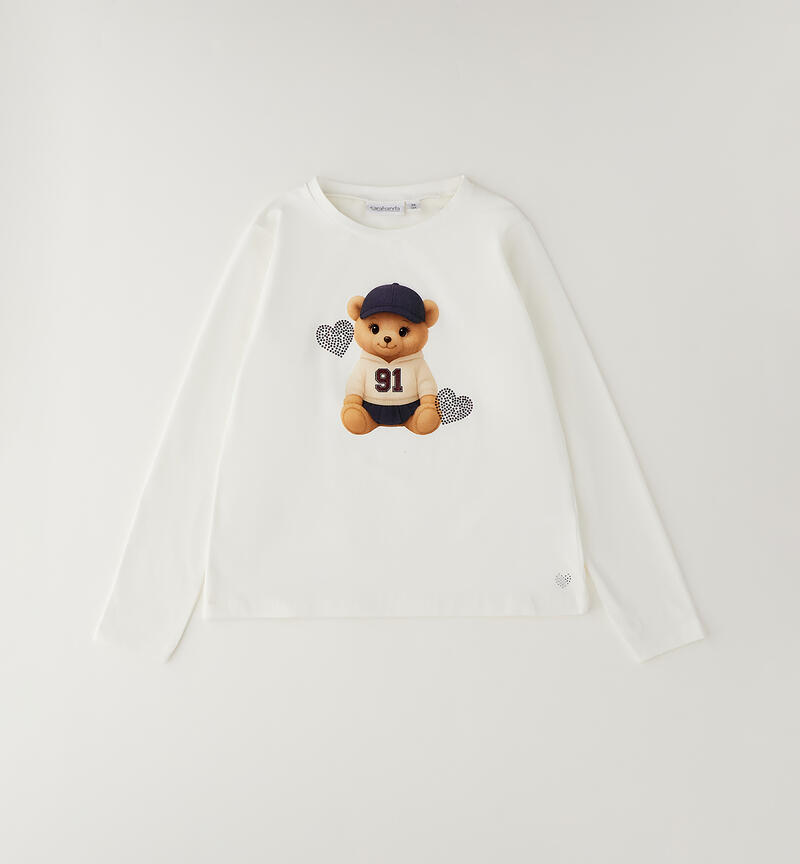 Maglia girocollo bambina PANNA-0112
