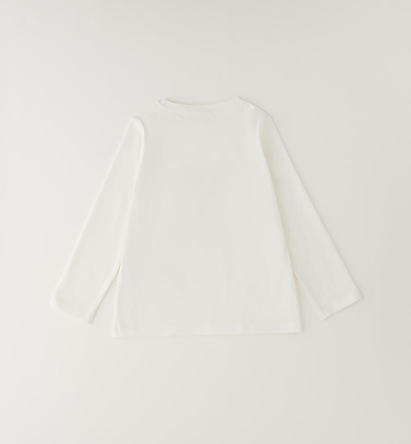 Maglia girocollo da bambina PANNA-0112