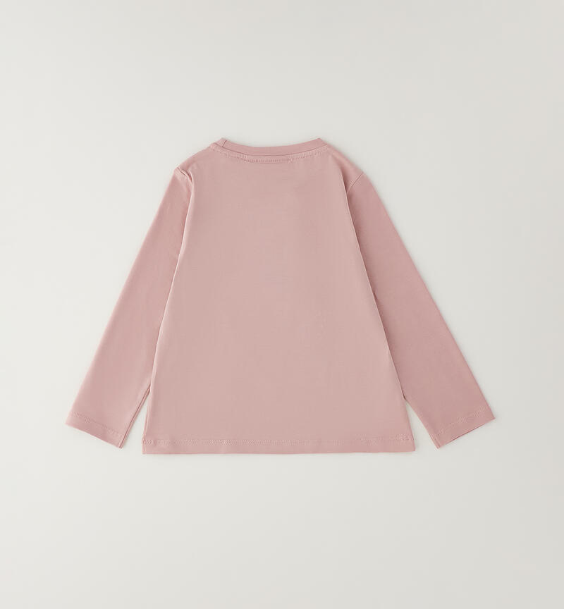 Maglia girocollo da bambina ROSA-3031
