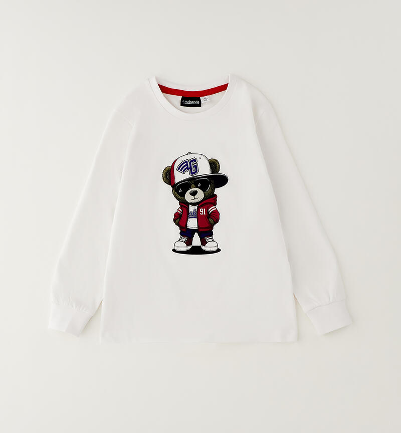Maglia in cotone per bambino BIANCO-0113