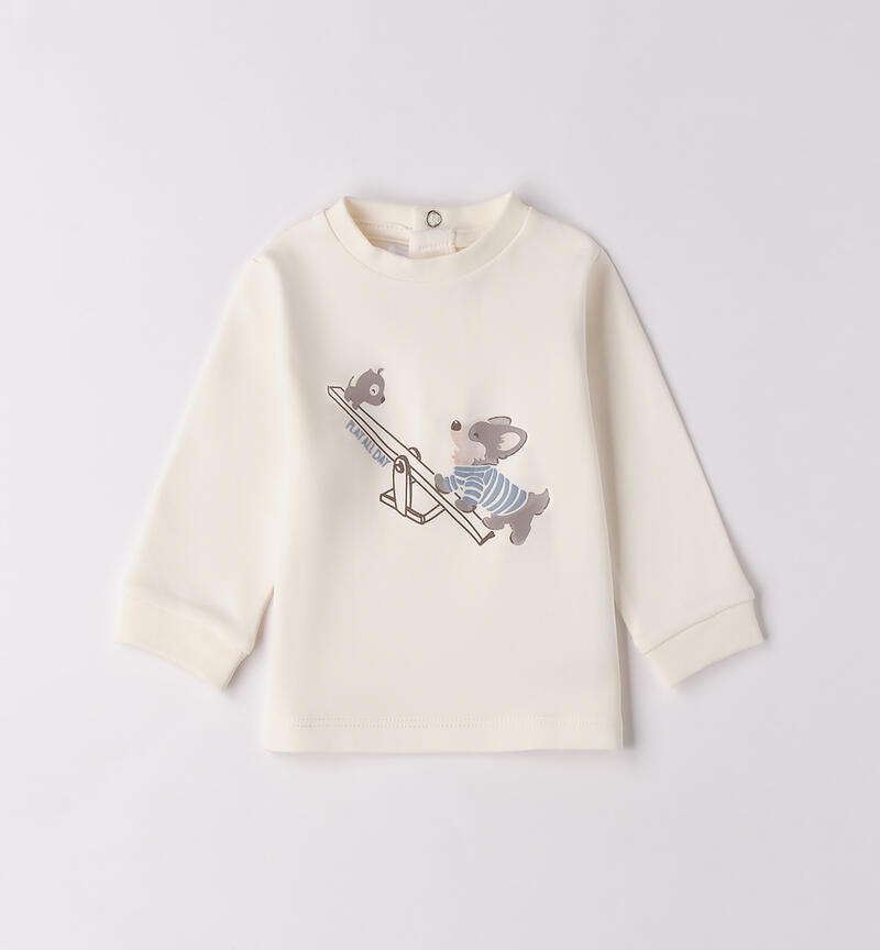 Maglia neonato 100% cotone PANNA-0112