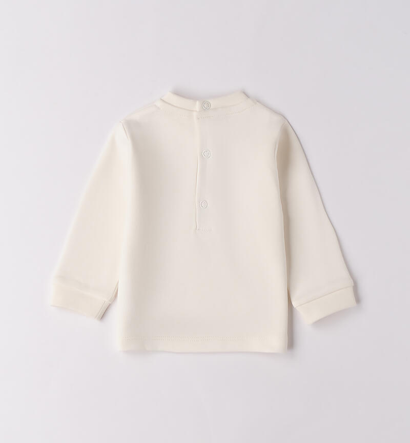 Maglia neonato 100% cotone PANNA-0112