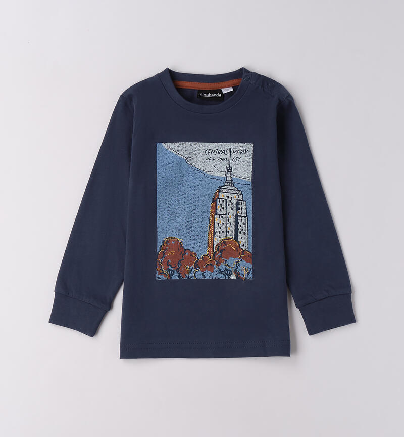 Maglia per bambino girocollo BLU-3656