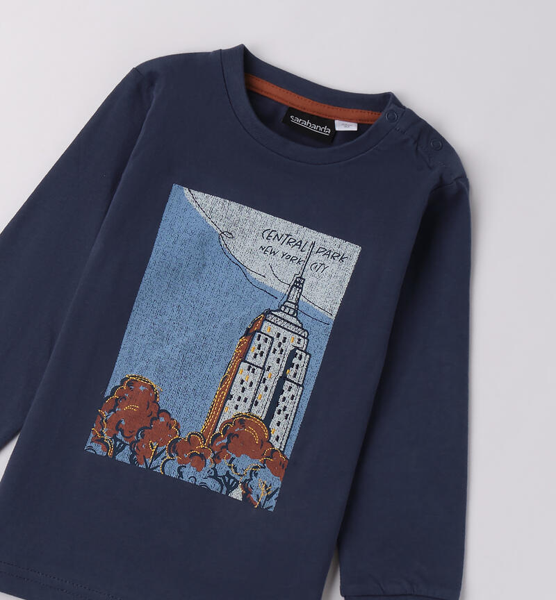 Maglia per bambino girocollo BLU-3656