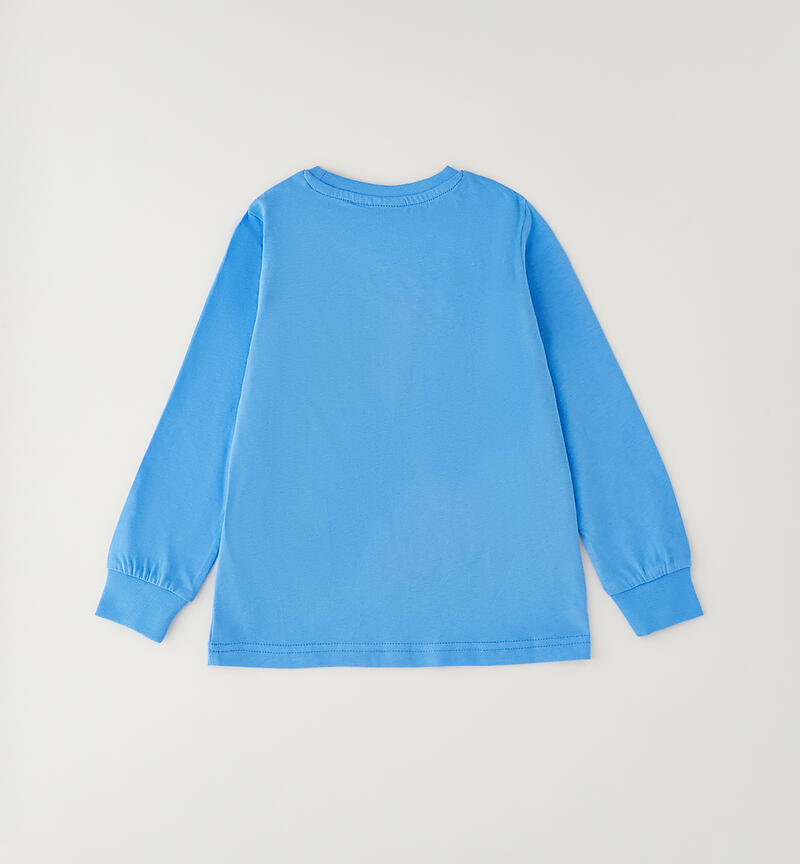 Maglia per bambino in cotone AZZURRO-3714