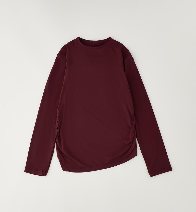 Long-Sleeve Crew Neck BURGUNDY-2557