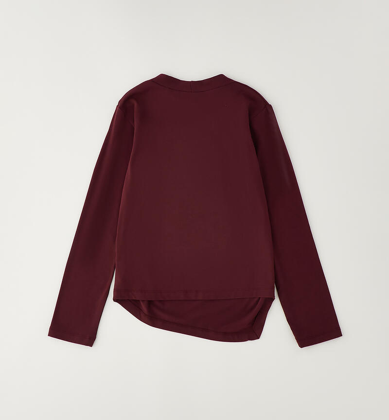 Long-Sleeve Crew Neck BURGUNDY-2557