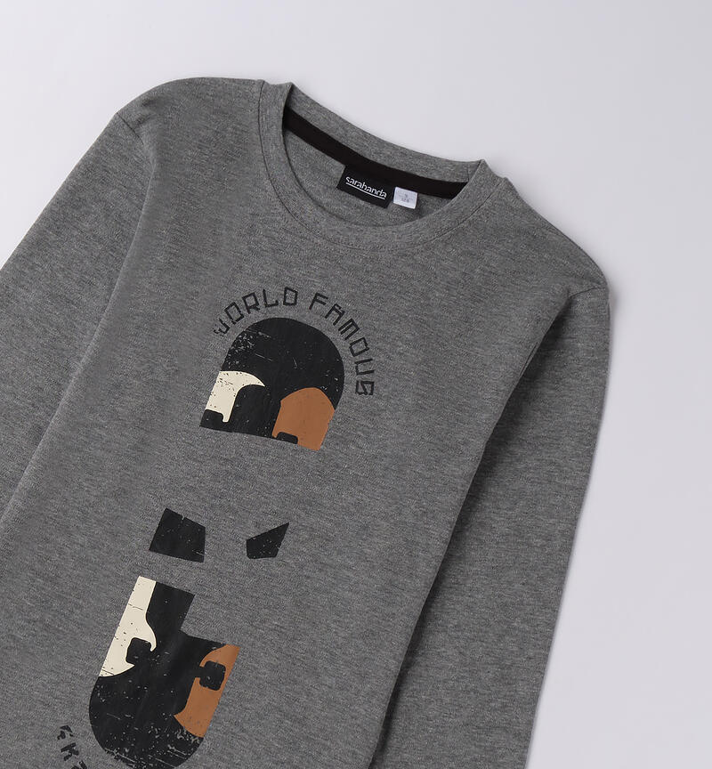 Top for boys GRIGIO MELANGE-8970