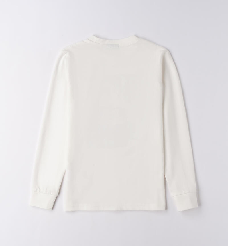 Maglia ragazzo girocollo PANNA-0112