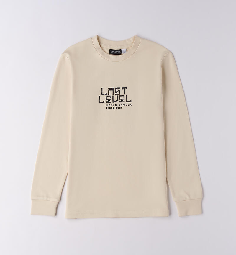 Maglia ragazzo Sarabanda ECRU-0124