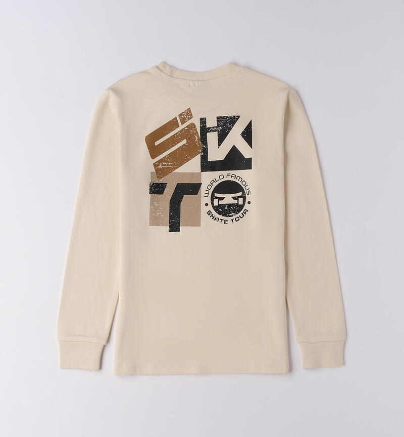 Maglia ragazzo Sarabanda ECRU-0124