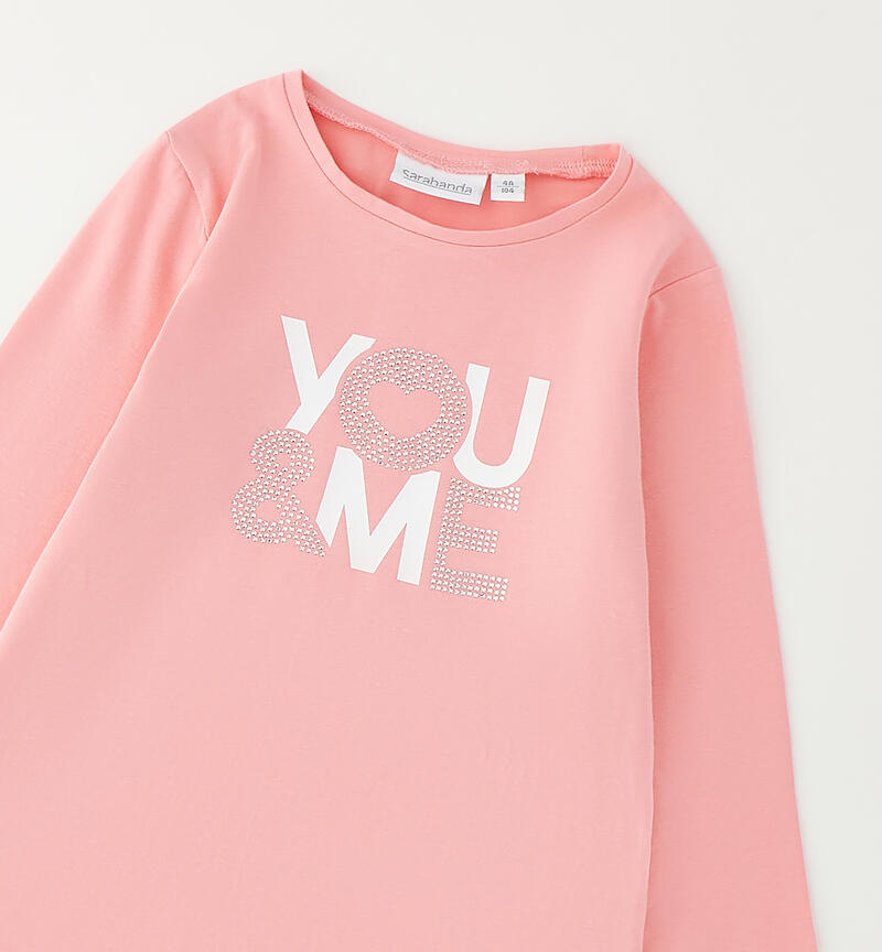 Sarabanda sweater for girls PINK-2372