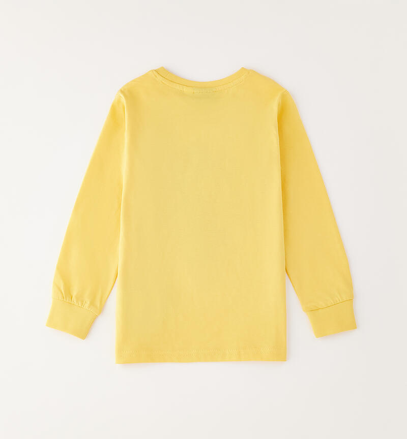 100% cotton children's T-shirt GIALLO-1624