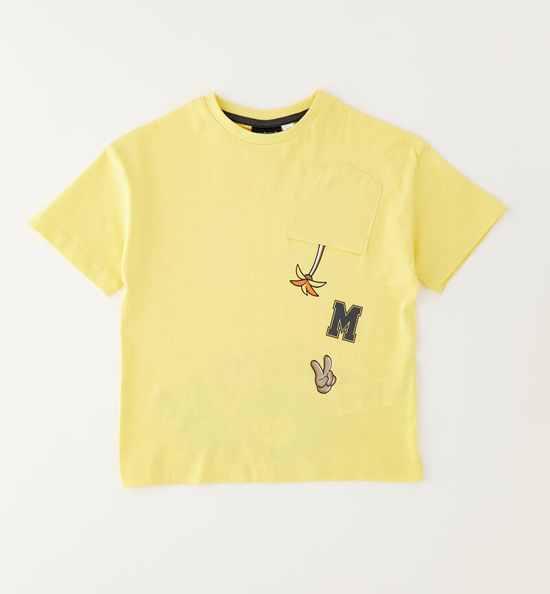 Maglietta 100% cotone per bambino GIALLO-1611
