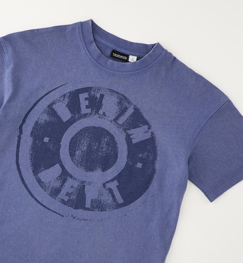 Maglietta 100% cotone ragazzo BLU-3666