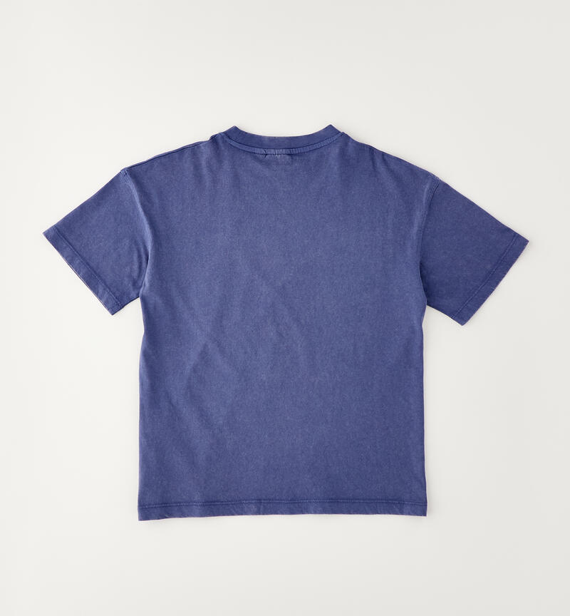 Maglietta 100% cotone ragazzo BLU-3666