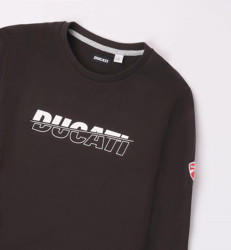 Maglietta a manica lunga Ducati per ragazzo da 3 a 16 anni NERO-0658