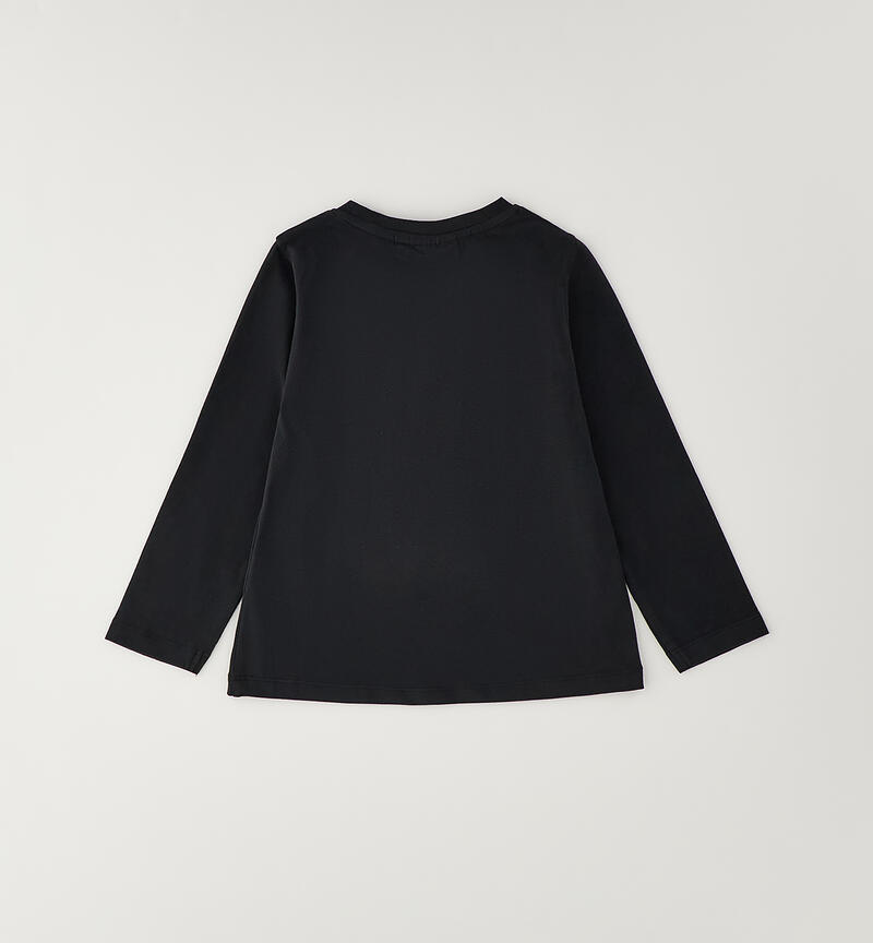 Girls' T-shirt with teddy bear NERO-0658