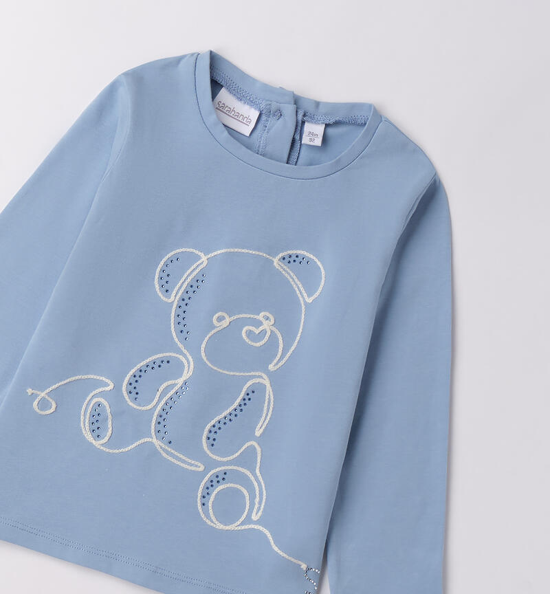 Maglietta bambina Sarabanda AZZURRO-3814